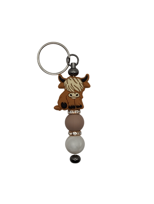 Sleutelhanger Hooglander met Strass