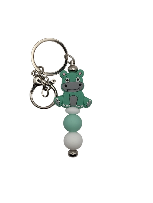 Sleutelhanger Nijlpaard Turquoise