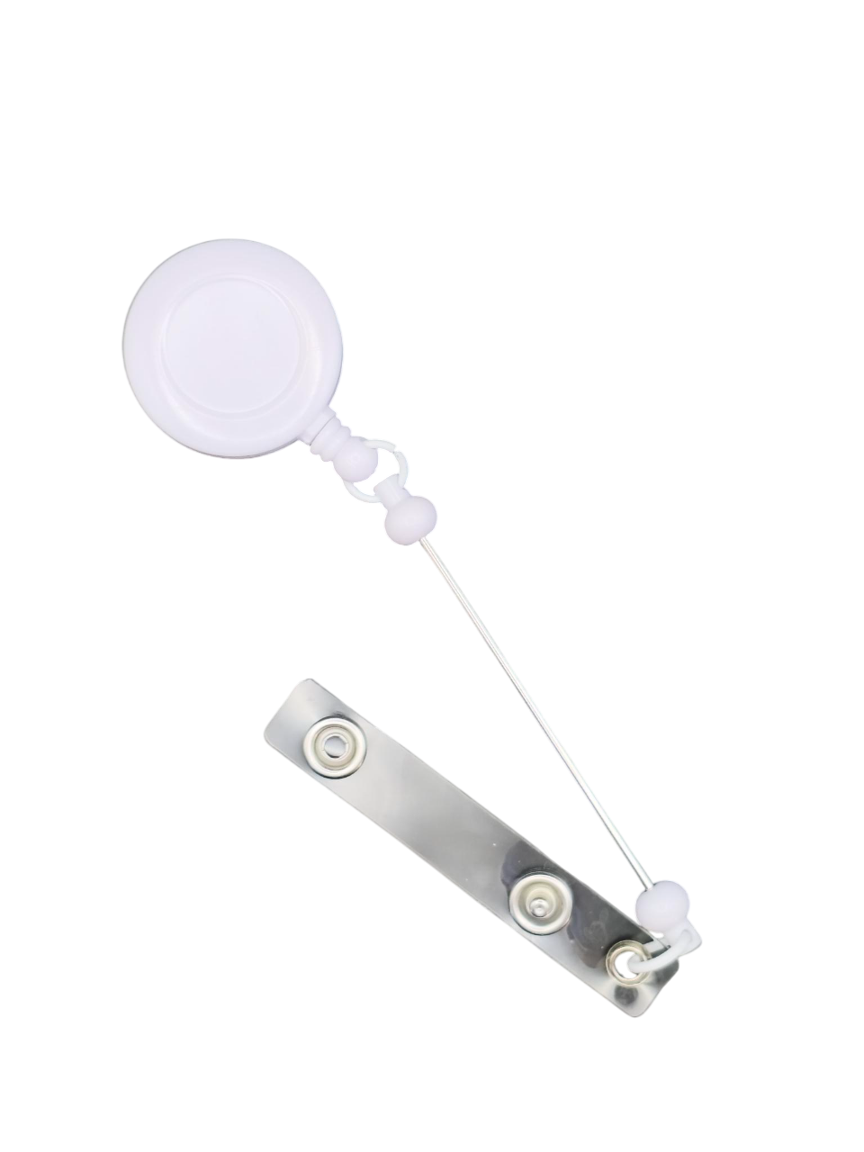 Kralen Badgehouder Wit