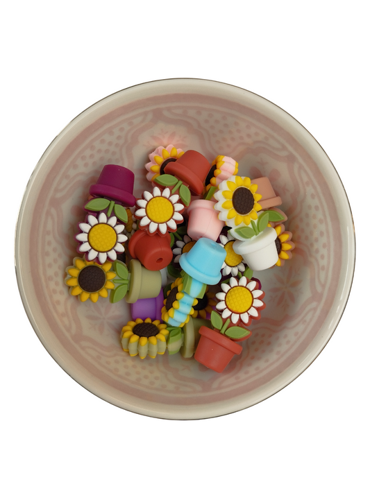 Figuurkraal Bloemen in pot