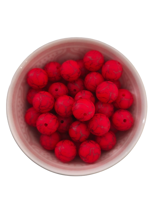 Printkraal Crackle Rood 15mm