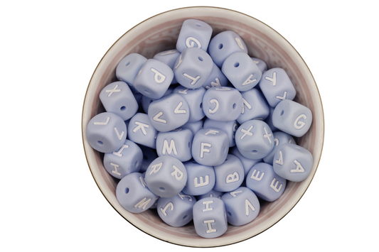 Letterkralen baby Blauw