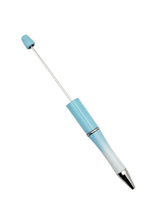 Kralenpen Blauw Ombre met Glitter