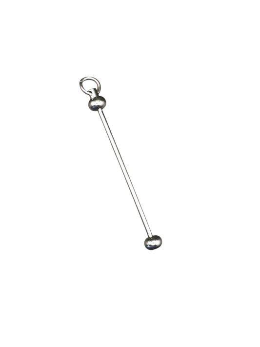 Kralen Sleutelhanger Zilver
