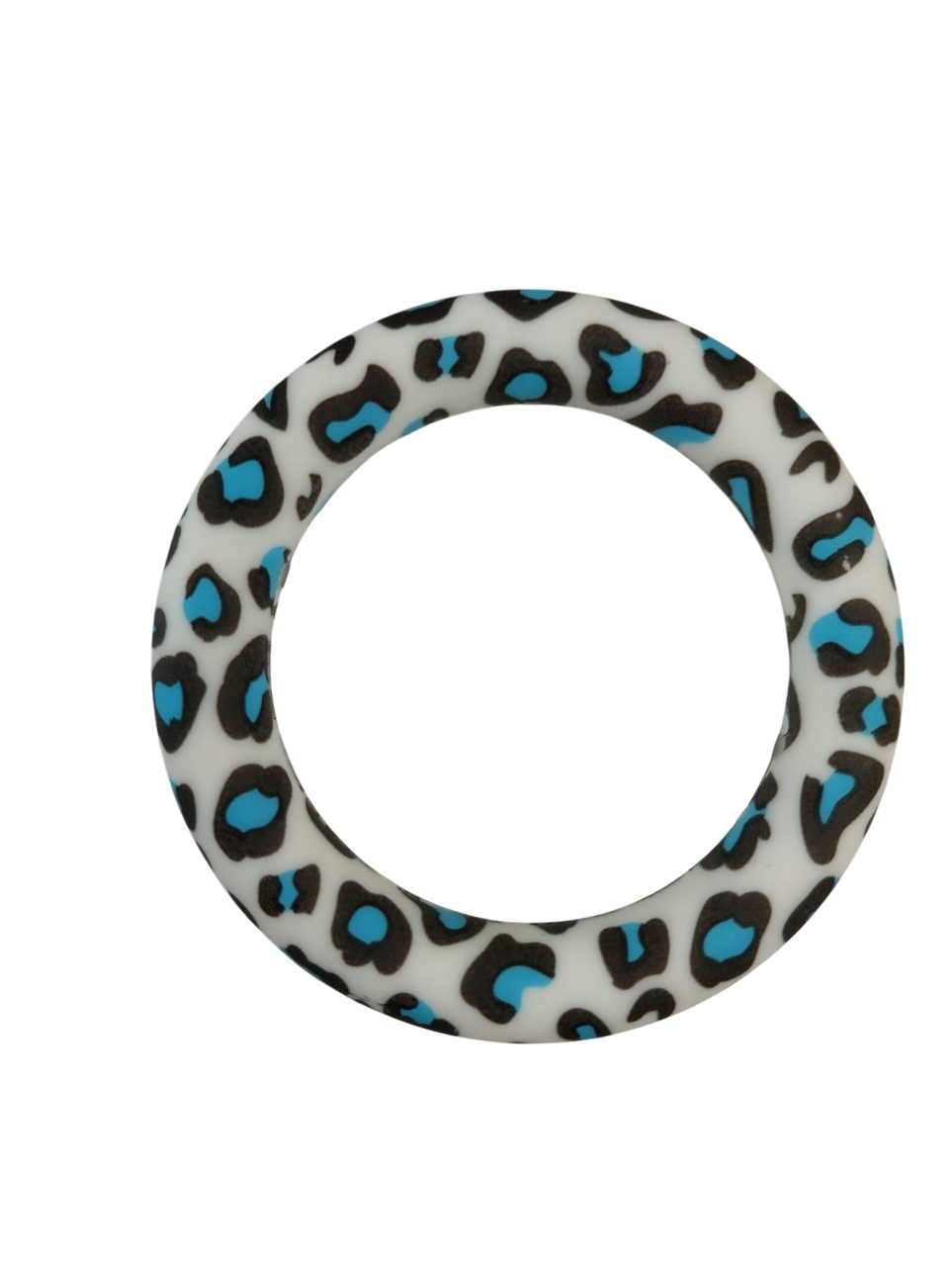 Siliconen Ring Luipaard Blauw
