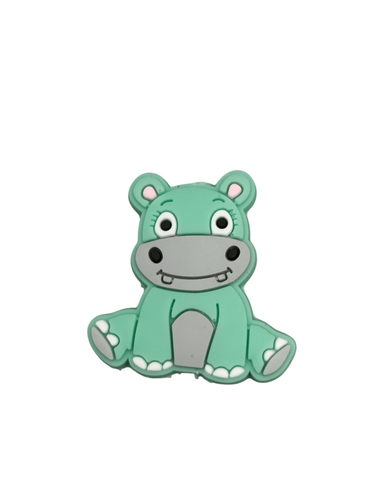 Figuurkraal Nijlpaard Turquoise