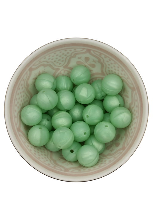 Printkraal Parelmoer Groen 15mm