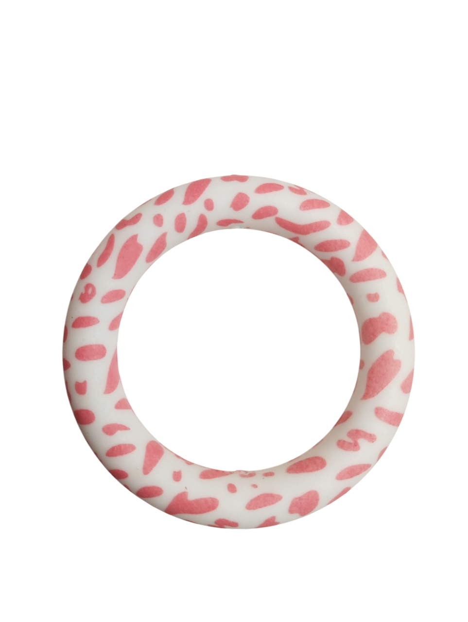 Siliconen Ring Roze Panter