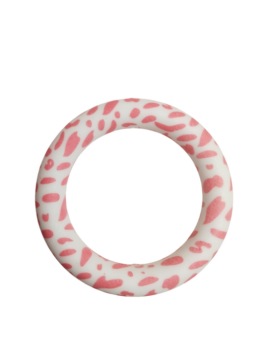 Siliconen Ring Roze Panter