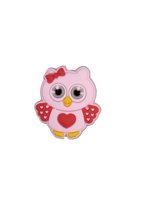 Figuurkraal Uil Roze met hart