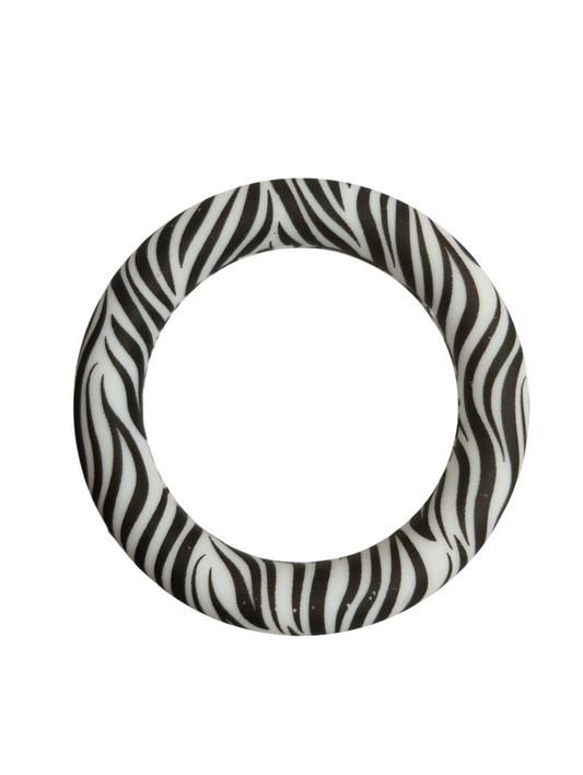 Siliconen Ring Zebra