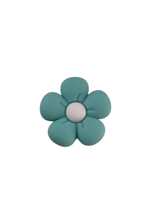 Figuurkraal Bloem Turquoise