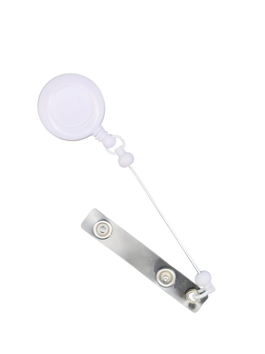 Kralen Badgehouder Wit