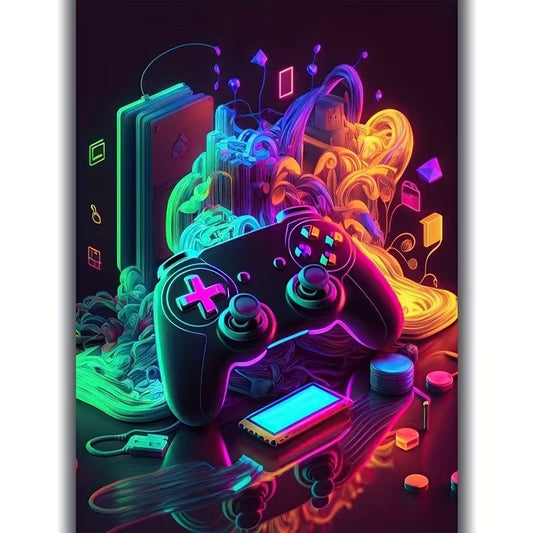 Controller - Voor de gamers - Volledig - Ronde steentjes - 30x40cm