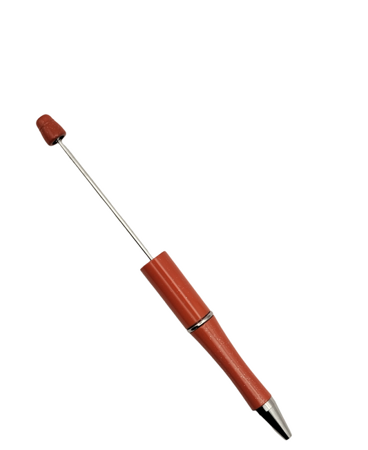 Kralenpen Donker Oranje met Glitters