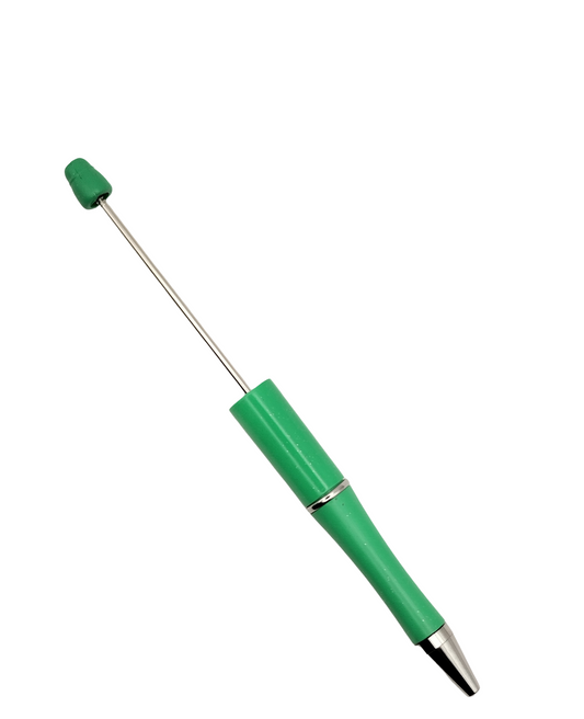 Kralenpen Groen met Glitter