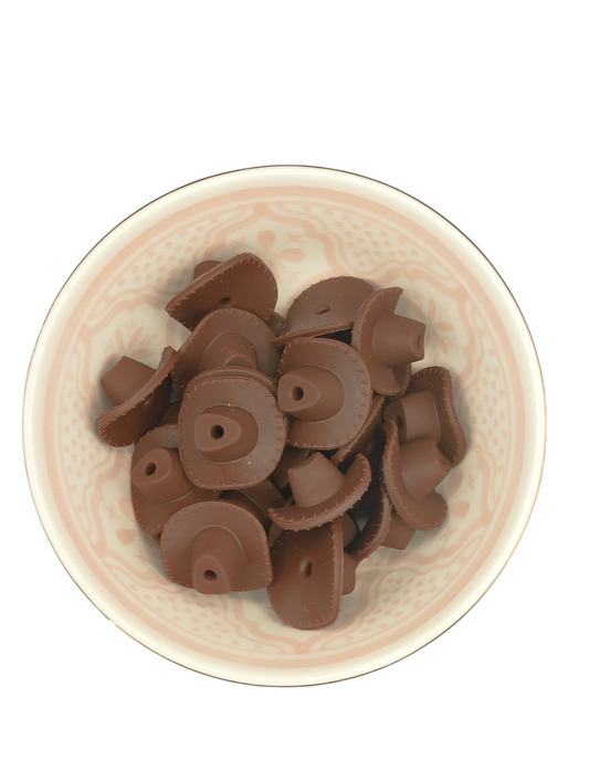 Figuurkraal Hoed Bruin 3D