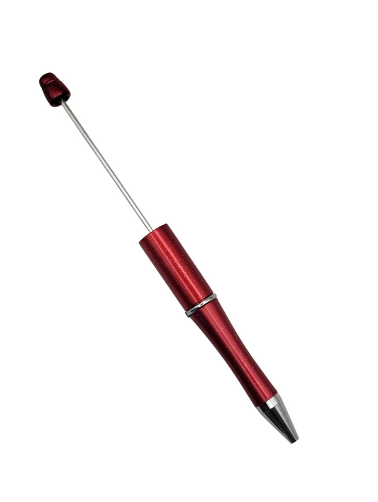 Kralenpen Kersen Rood met Glitter