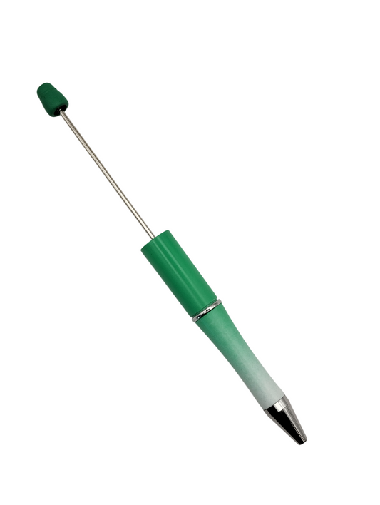 Kralenpen Groen Ombre met Glitter