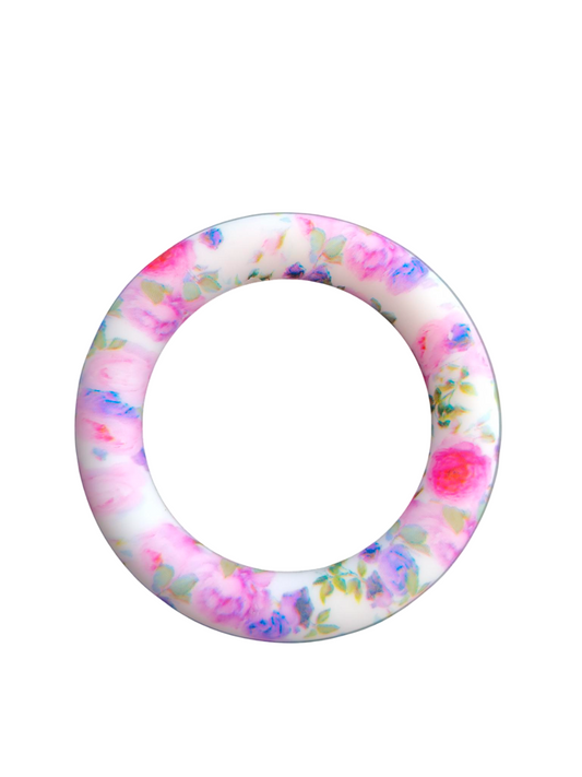 Siliconen Ring Paarse en Roze Rozen