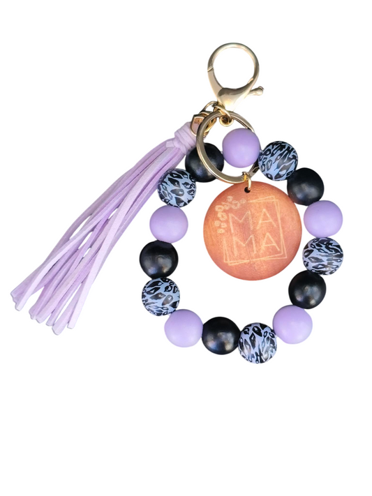 Keychain Wristlet Mama Paars
