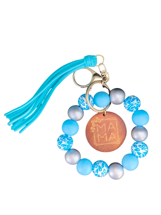 Keychain Wristlet Mama Blauw