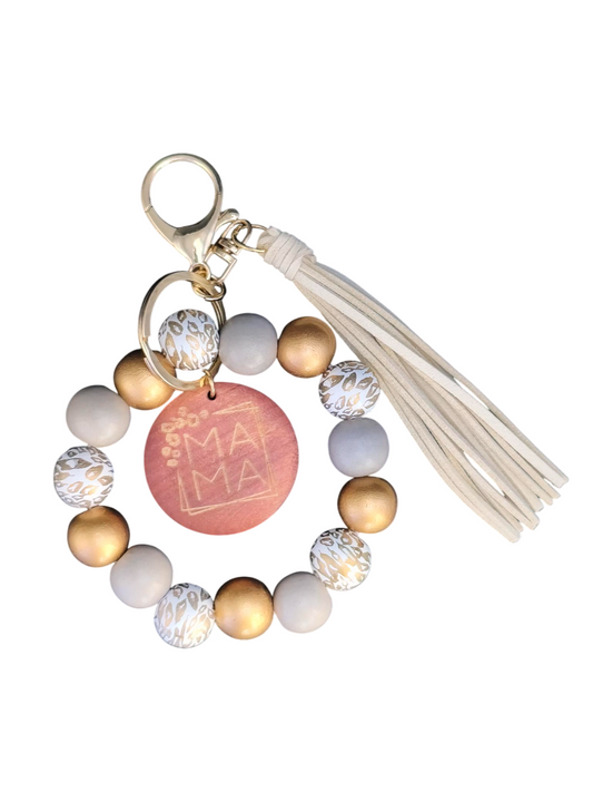 Keychain Wristlet Mama Goud