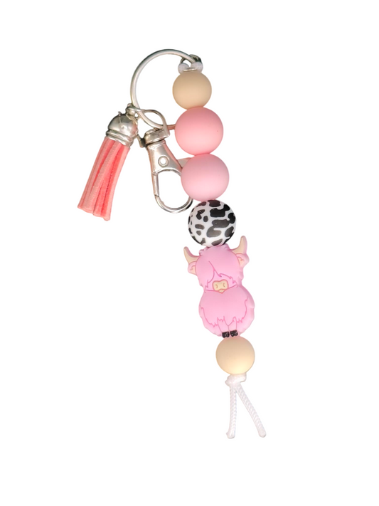 Sleutelhanger Hooglander Roze