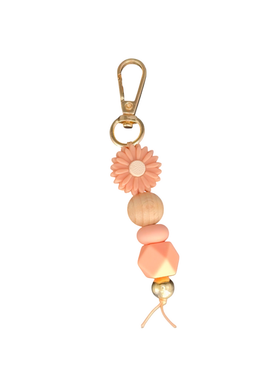 Sleutelhanger Daisy Oud Roze