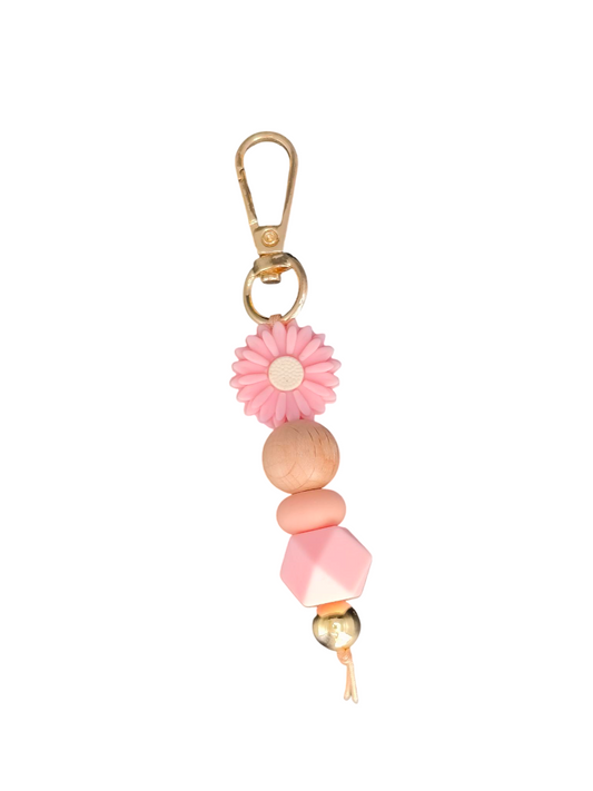 Sleutelhanger Daisy Roze