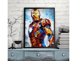 Ironman - Volledig - Ronde steentjes - 30x40cm