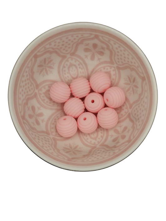 Ribbelkraal Poeder Roze 15mm