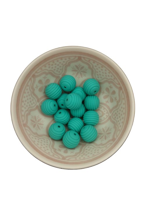 Ribbelkraal Turquoise 15mm