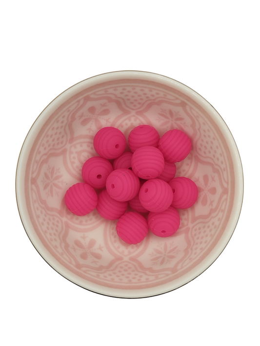Ribbelkraal Vel Roze 15mm