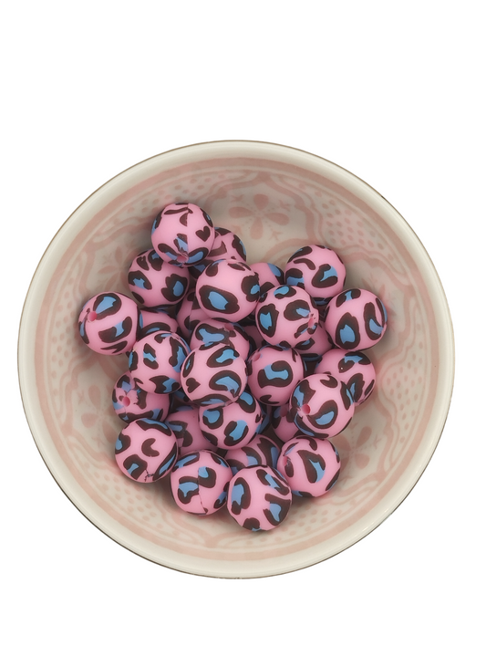 Printkraal Panter Roze 15mm