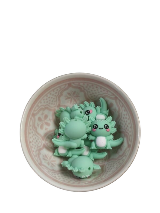 Figuurkraal Axolotl Mintgroen 3D