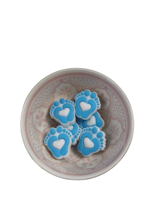Figuurkraal Babyvoetjes Blauw