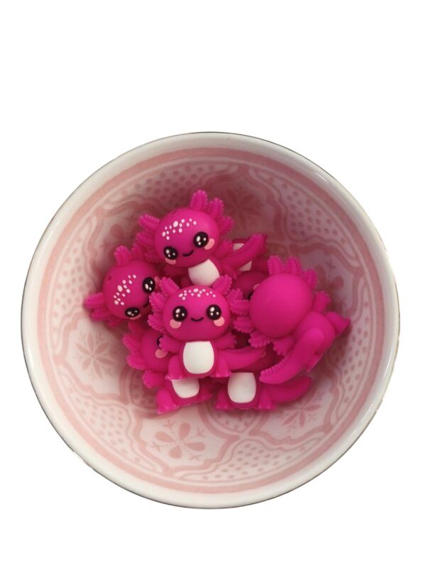 Figuurkraal Axolotl Fel Roze 3D
